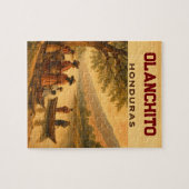 Honduras Olanchito Retro poster Legpuzzel (Horizontaal)