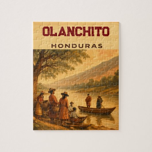 Honduras Olanchito Retro poster Legpuzzel (Verticaal)