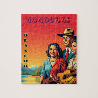 Honduras OLANCHO Retro poster Legpuzzel