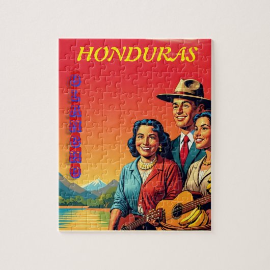  Honduras OLANCHO Retro poster Legpuzzel (Verticaal)