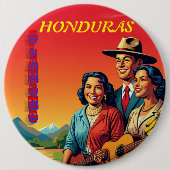  Honduras OLANCHO Retro poster Ronde Button 6,0 Cm (Voorkant)