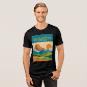 Honduras OLANCHO Retro poster Tri-Blend Shirt (Voorkant volledig)