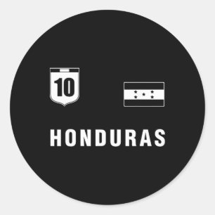 Honduras Outfit Blauw Honduras Kleding Ontwerp Sto Ronde Sticker