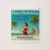  Honduras PLAYAS CHOLUTECA Retro poster Legpuzzel (Verticaal)