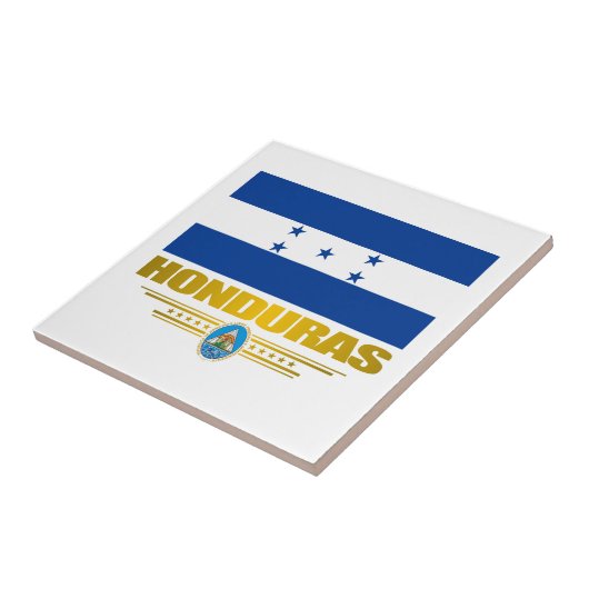 "Honduras Pride" Keramische Tel Tegeltje (Zijkant)