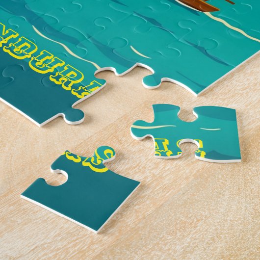  Honduras Puerto AMAPALA Retro poster Legpuzzel (Zijkant)