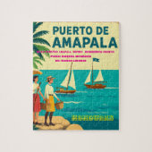  Honduras Puerto AMAPALA Retro poster Legpuzzel (Verticaal)