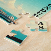 Honduras Puerto AMAPALA, VALLE Retro poster Legpuzzel (Zijkant)