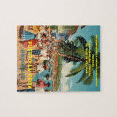  Honduras Puerto LA CEIBA Retro poster Legpuzzel (Horizontaal)