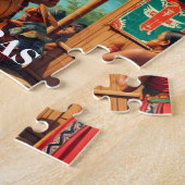  Honduras Puerto LEMPIRA Retro poster Legpuzzel (Zijkant)