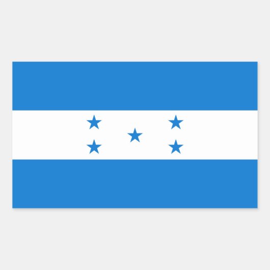 HONDURAS RECHTHOEKIGE STICKER (Voorkant)