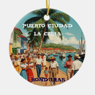 Honduras Recuerdos de Nuestros Viajes Keramisch Ornament