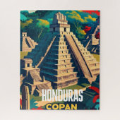 Honduras Reizen  Retro Poster Legpuzzel (Verticaal)