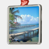 Honduras - Roantan Beach Metalen Ornament (Links)