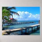 Honduras - Roantan Beach Poster (Voorkant)