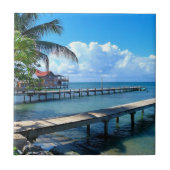 Honduras - Roantan Beach Tegeltje (Voorkant)