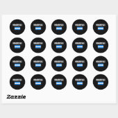 Honduras Ronde Sticker (Vel)