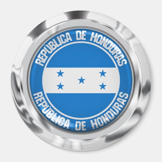 Honduras Round Emblem Magneet (Voorkant)