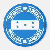 Honduras Round Emblem Magneet (Voorkant)