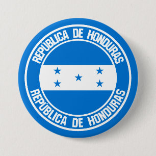 Honduras Round Emblem Ronde Button 7,6 Cm