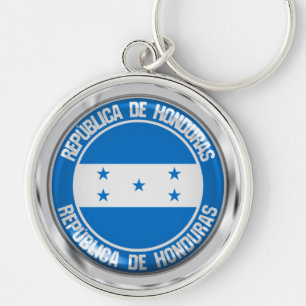 Honduras Round Emblem Sleutelhanger