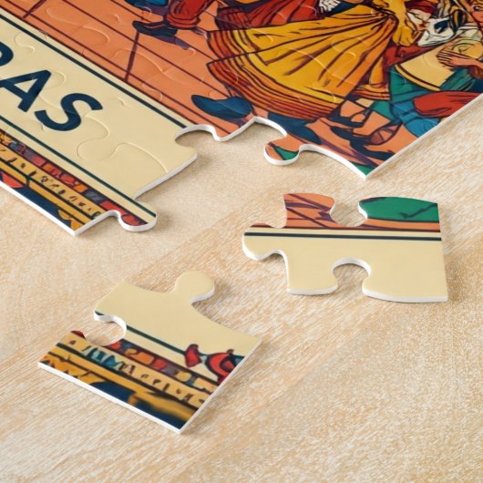  Honduras  SAN PEDRO SULA  Retro poster Legpuzzel (Zijkant)