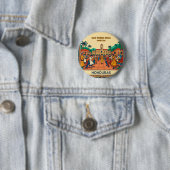  Honduras  SAN PEDRO SULA  Retro poster Ronde Button 5,7 Cm (In situ)