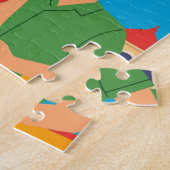  Honduras Santa Barbara Retro poster Legpuzzel (Zijkant)