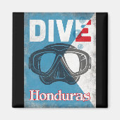 Honduras  scuba duikmasker magneet (Voorkant)