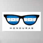 Honduras Shades aangepaste tekst en kleuren-poster Poster (Voorkant)