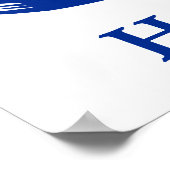 Honduras Soccer Flag Poster (Hoek)