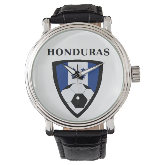 Honduras Soccer Horloge (Voorkant)