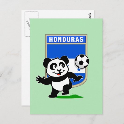 Honduras Soccer Panda Briefkaart (Voorkant / Achterkant)