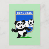 Honduras Soccer Panda Briefkaart (Voorkant)