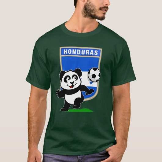Honduras Soccer Panda T-shirt (Voorkant)