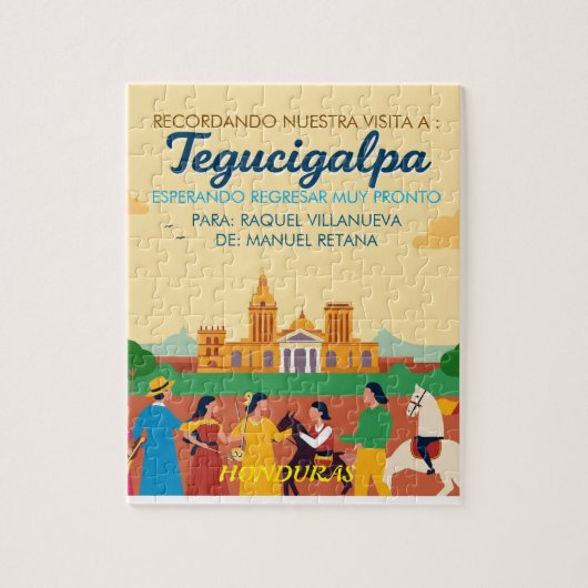  Honduras TEGUCIGALPA DC Retro poster Legpuzzel (Verticaal)
