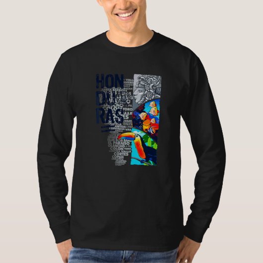 Honduras toeristisch t-shirt (Voorkant)