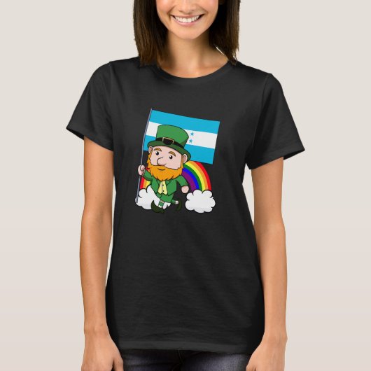Honduras Trotse Hondurese Vlag St. Patrick's Day L T-shirt (Voorkant)