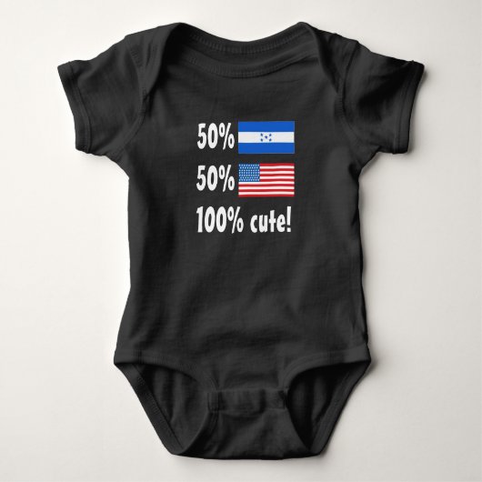 Honduras United States 100% Cute Baby Romper (Voorkant)
