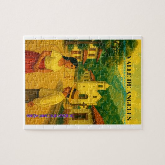  Honduras Valle de Angeles Retro poster Legpuzzel (Horizontaal)