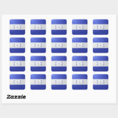 Honduras vierkante glossy vlag sticker (Vel)