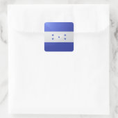 Honduras vierkante glossy vlag sticker (Tas)