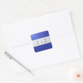 Honduras vierkante glossy vlag sticker (Envelop)
