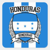 Honduras Vierkante Sticker (Voorkant)