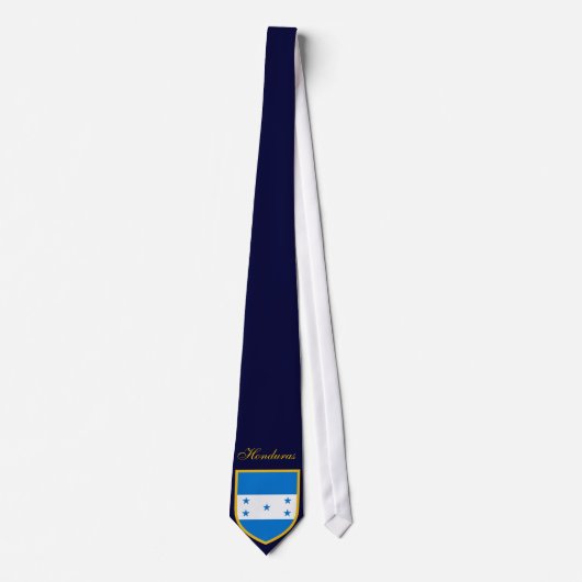 Honduras Vlag Aangepaste Naam Stropdas (Voorkant)
