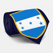 Honduras Vlag Aangepaste Naam Stropdas (Opgerold)