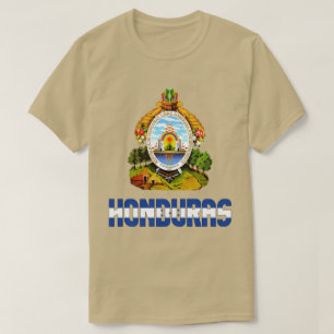 Honduras vlag en wapenschild t-shirt