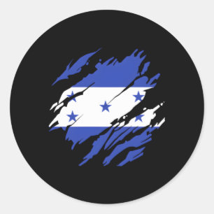 Honduras Vlag Honduras Ronde Sticker