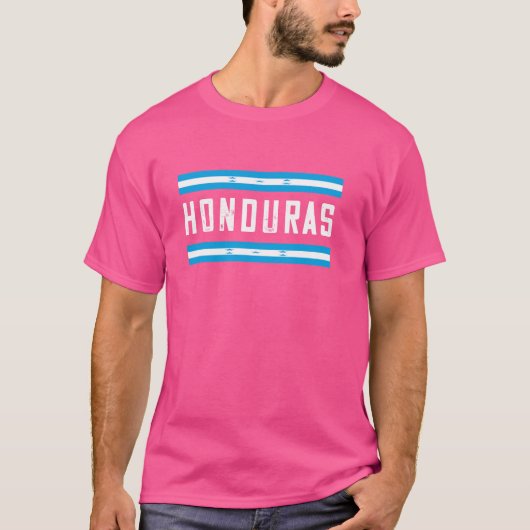 Honduras Vlag Hondurese wortels trots Midden-Ameri T-shirt (Voorkant)