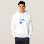 Honduras vlag Kaart HN Hoodie (Voorkant volledig)
